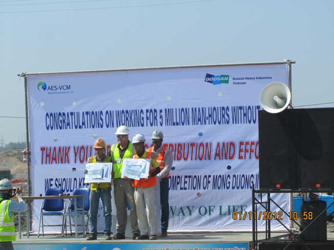 Celebration Of 5 Million LTI Free Man-Hours – AES Mong Duong Power ...